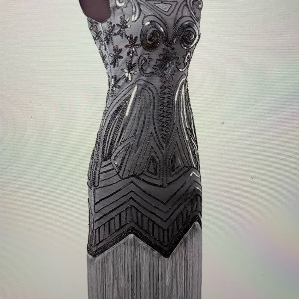 Vijiv long beaded dress. Only worn once